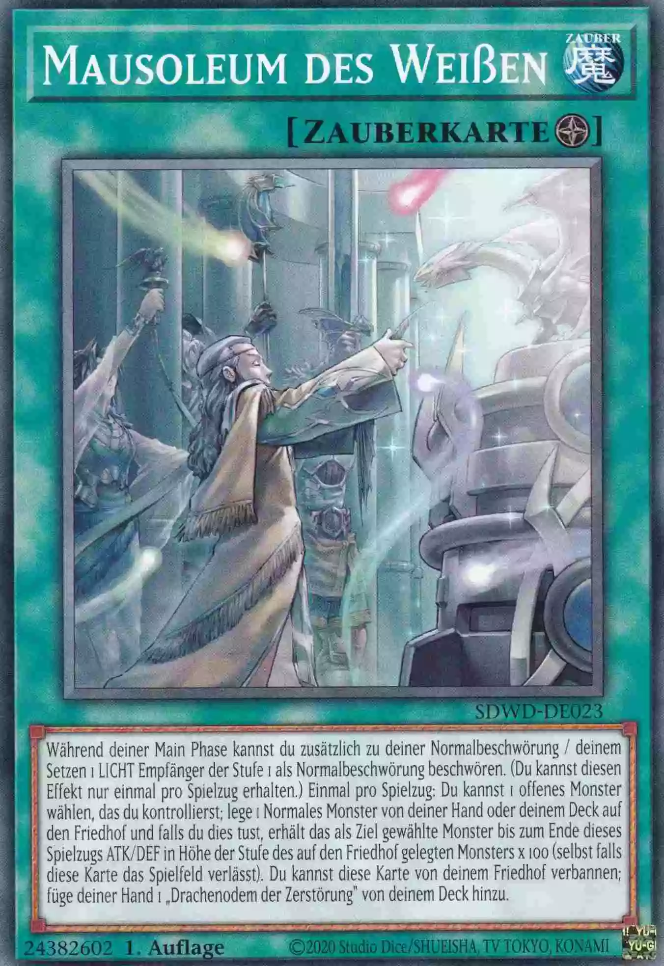 Mausoleum des Weißen SDWD-DE023 ist in Common Yu-Gi-Oh Karte aus Blue-Eyes White Destiny 1.Auflage