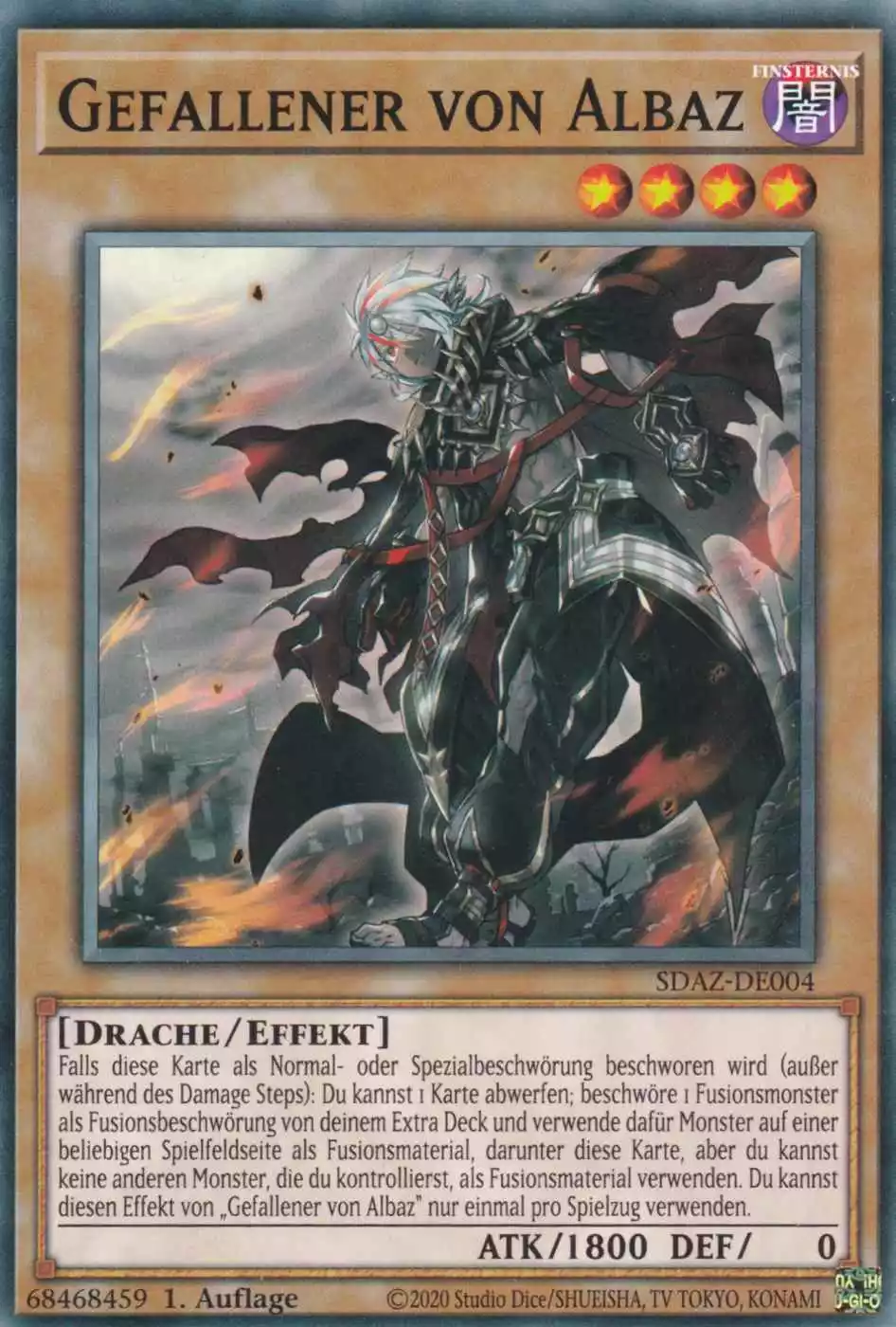 Gefallener von Albaz SDAZ-DE004 ist in Common Yu-Gi-Oh Karte aus Structure Deck Albaz Strike 1.Auflage