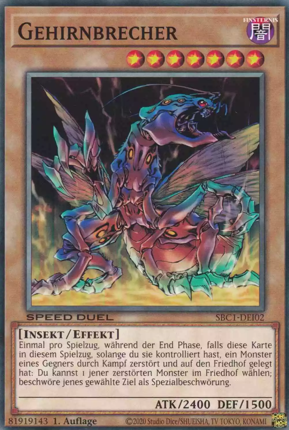 Gehirnbrecher SBC1-DEI02 ist in Common Yu-Gi-Oh Karte aus Streets of Battle City 1.Auflage
