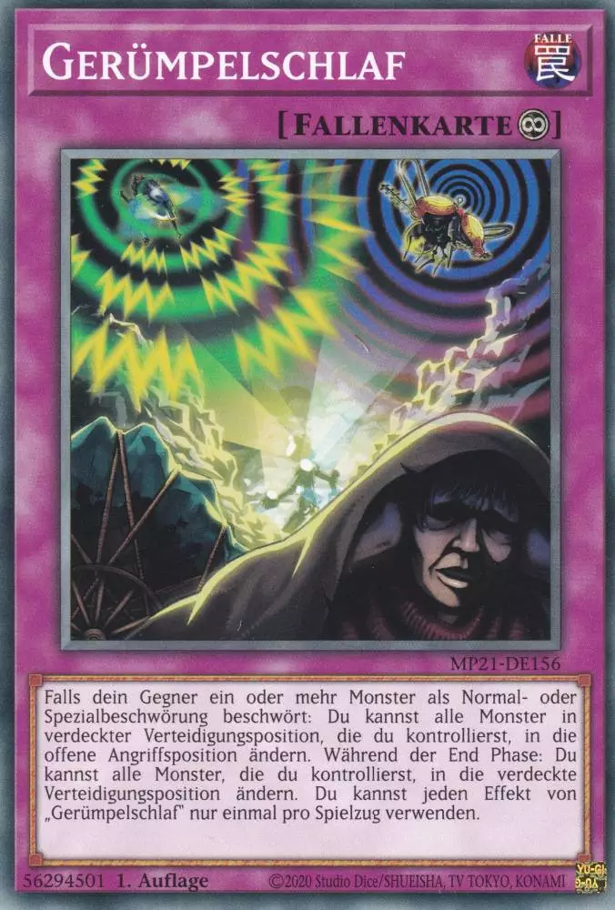 Gerümpelschlaf MP21-DE156 ist in Common Yu-Gi-Oh Karte aus Tin of Ancient Battles 1.Auflage