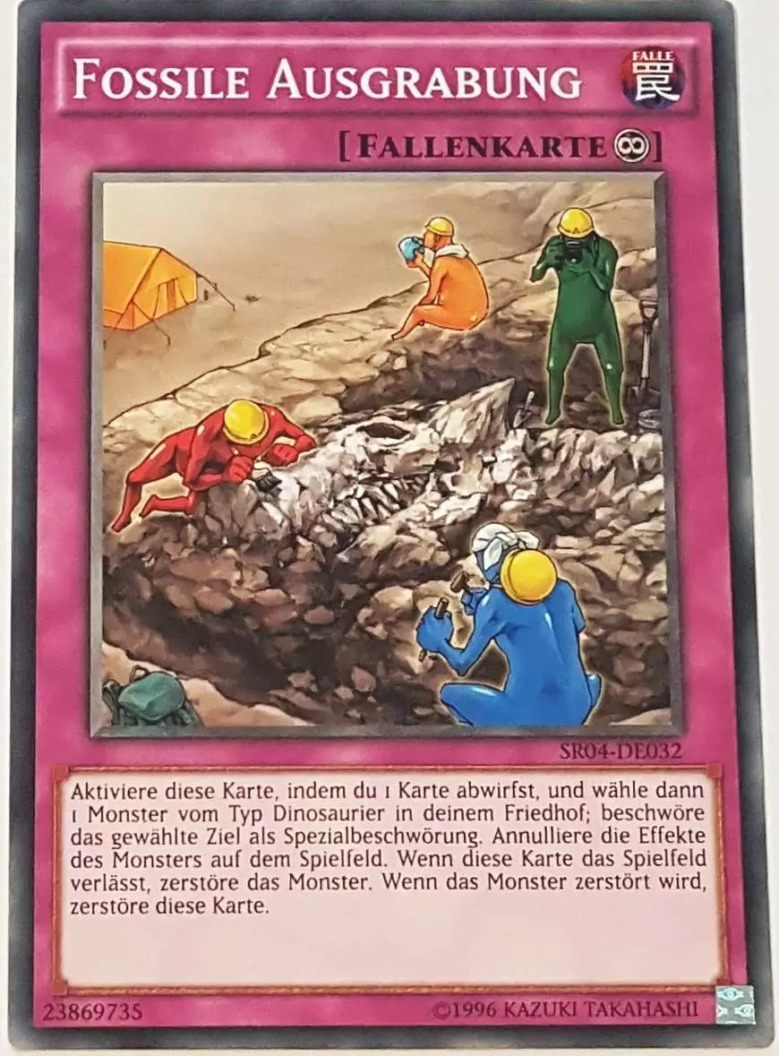 Fossile Ausgrabung SR04-DE032 ist in Common Yu-Gi-Oh Karte aus Dinosmasher's Fury 