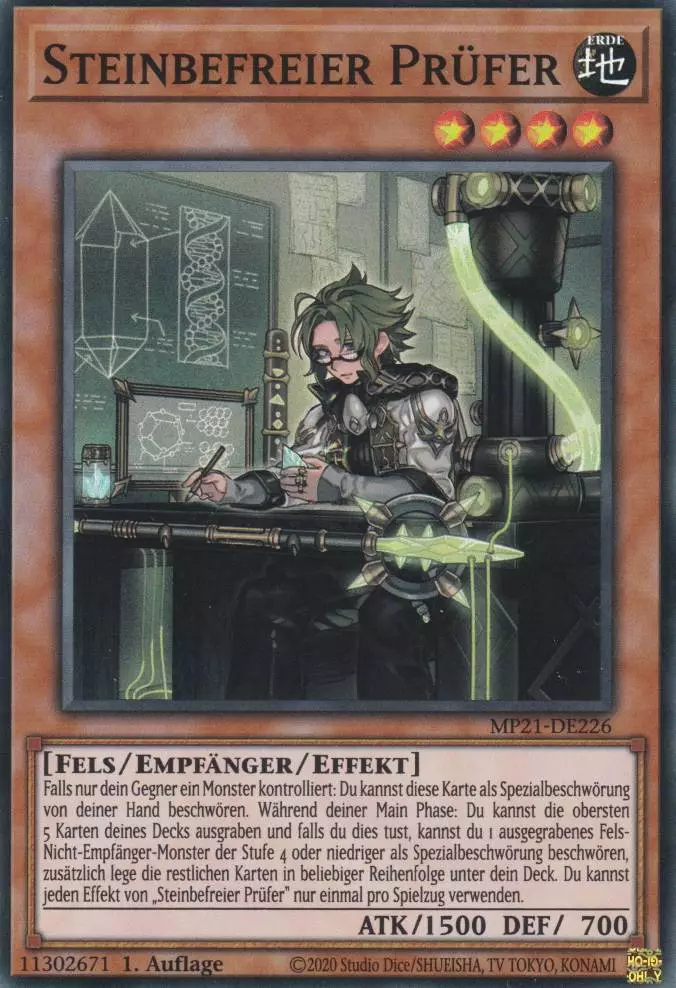 mp21-de226-steinbefreier-pruefer-super-rare-tin-of-ancient-battles Steinbefreier Prüfer MP21-DE226 ist in Super Rare Yu-Gi-Oh Karte aus Tin of Ancient Battles 1.Auflage