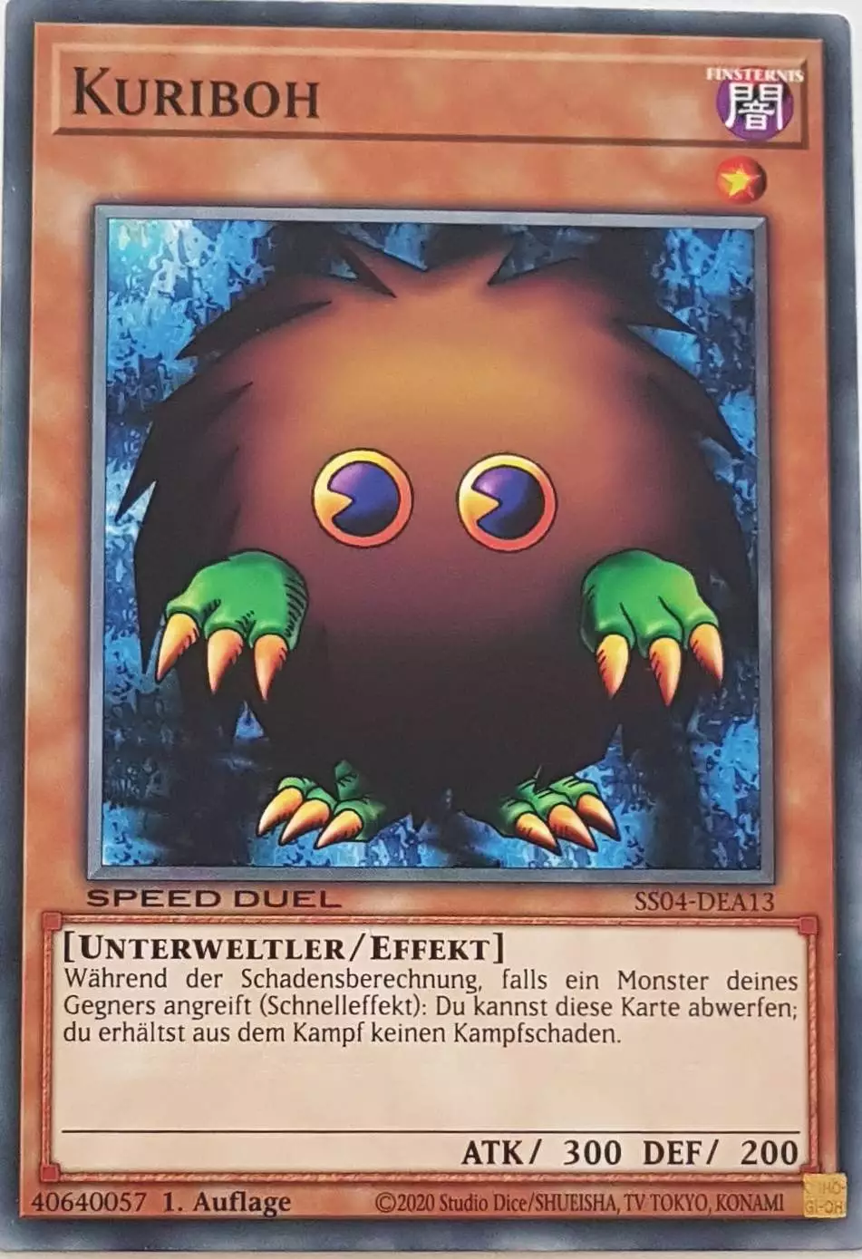 Kuriboh SS04-DEA13 ist in Common Yu-Gi-Oh Karte aus Match of the Millennium 1.Auflage