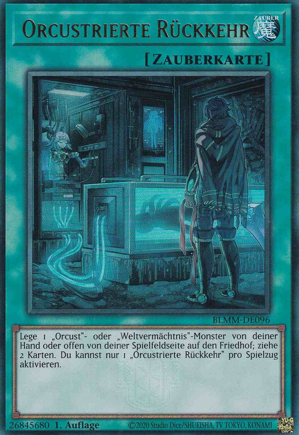 Orcustrierte Rückkehr BLMM-DE096 ist in Ultra Rare Yu-Gi-Oh Karte aus Battles of Legend Monster Mayhem 1.Auflage