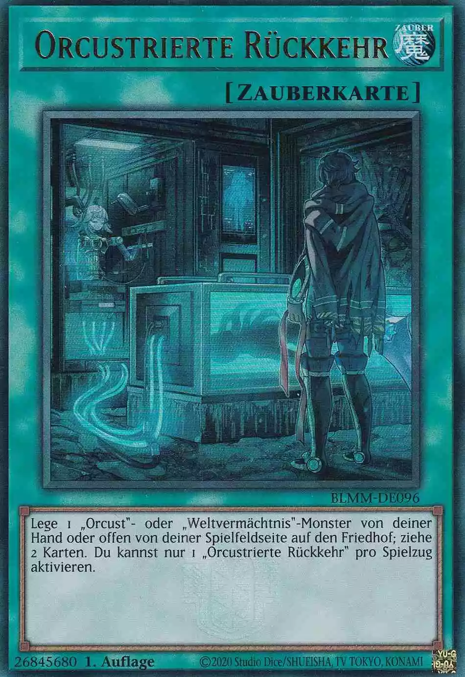 Orcustrierte Rückkehr Ultra Rare BLMM-DE096 Yugioh Karte Orcustrierte Rückkehr BLMM-DE096 ist in Ultra Rare Yu-Gi-Oh Karte aus Battles of Legend Monster Mayhem 1.Auflage
