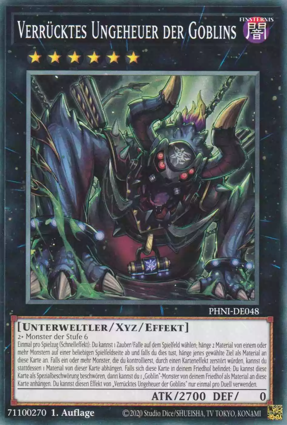 Verrücktes Ungeheuer der Goblins PHNI-DE048 ist in Common Yu-Gi-Oh Karte aus Phantom Nightmare 1.Auflage