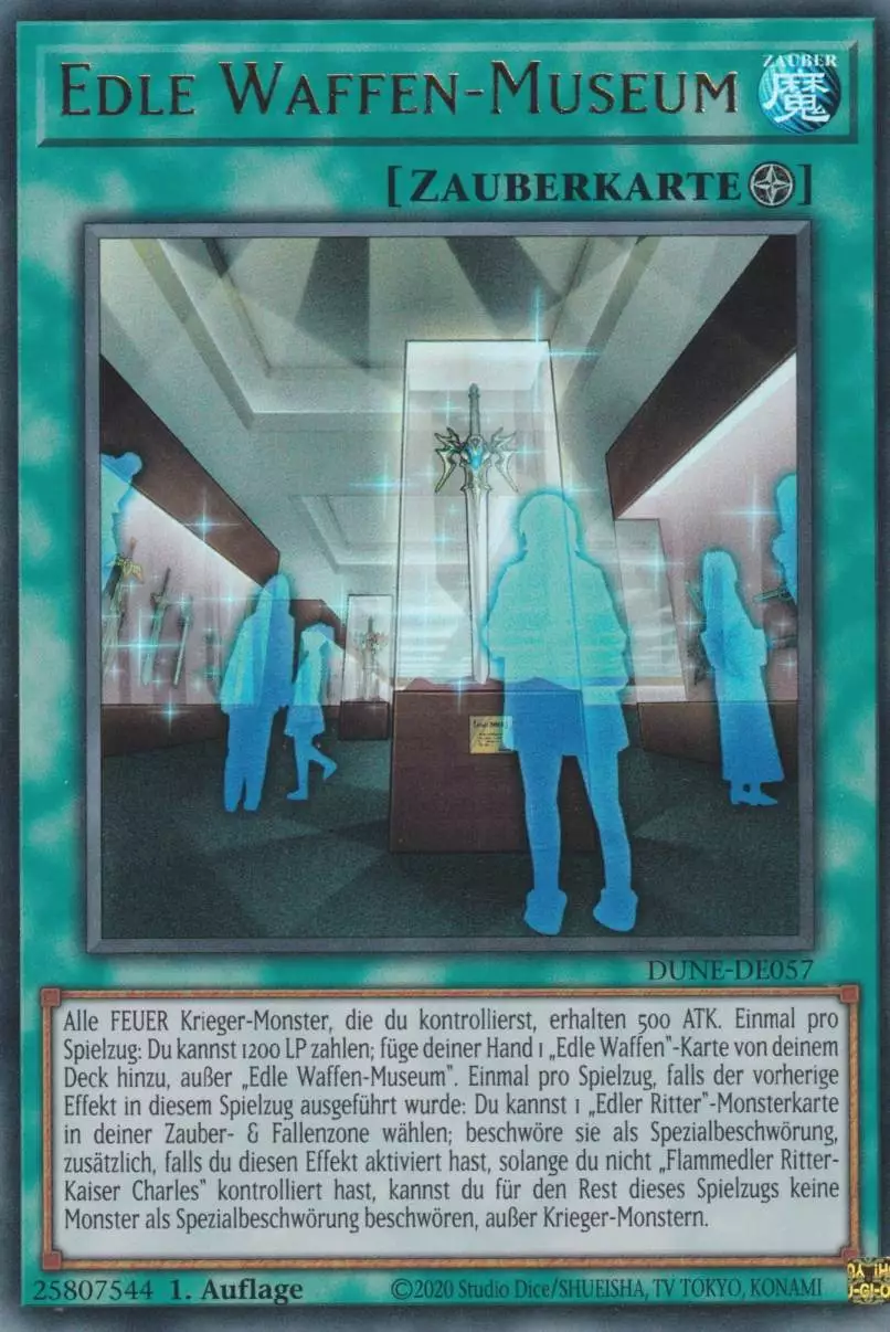 Edle Waffen-Museum DUNE-DE057 ist in Ultra Rare Yu-Gi-Oh Karte aus Duelist Nexus 1.Auflage
