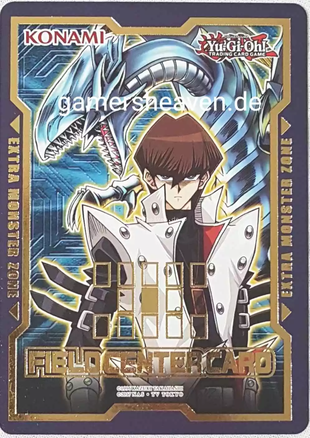 Seto Kaiba Blauäugiger Weißer Drache Field Center Card aus Duel Devastator 