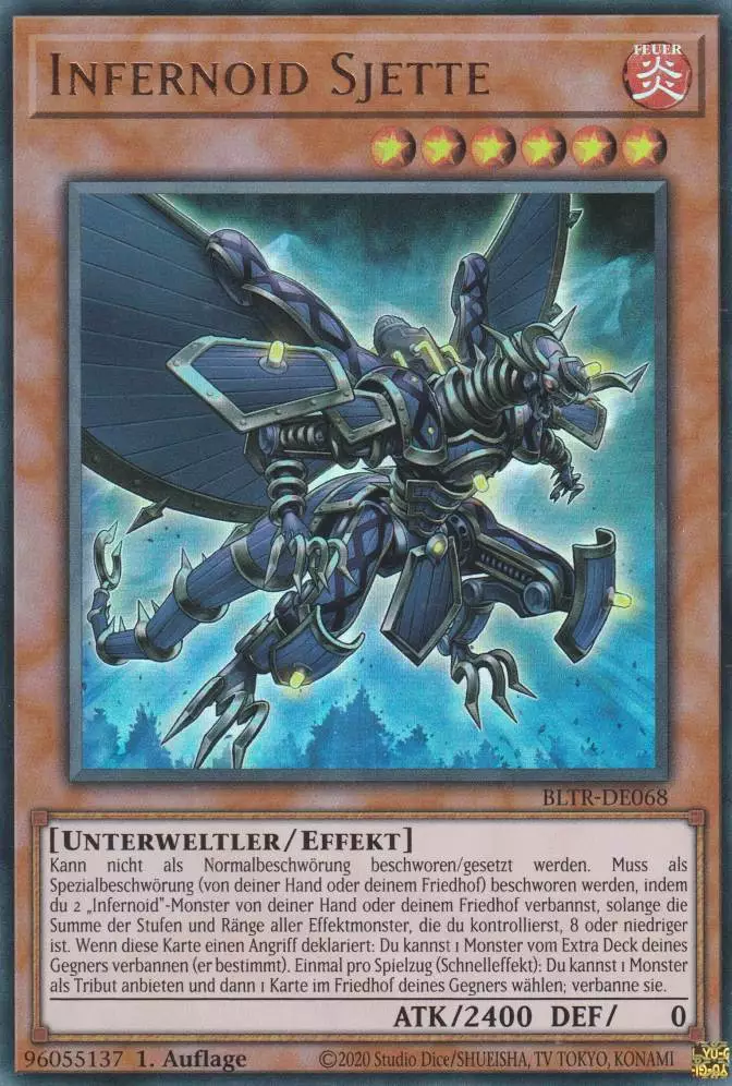 Infernoid Sjette BLTR-DE068 ist in Ultra Rare Yu-Gi-Oh Karte aus Battles of Legend Terminal Revenge 1.Auflage