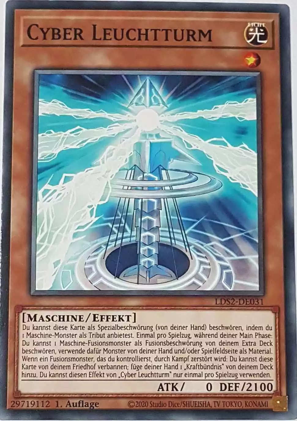 Cyber Leuchtturm LDS2-DE031 ist in Common Yu-Gi-Oh Karte aus Legendary Duelists: Season 2 1.Auflage