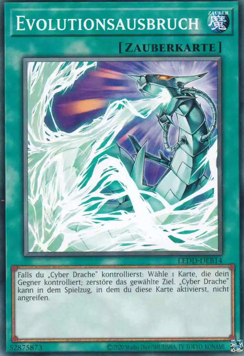 Evolutionsausbruch LEDD-DEB14 ist in Common Yu-Gi-Oh Karte aus Legendary Dragon Decks unlimitiert