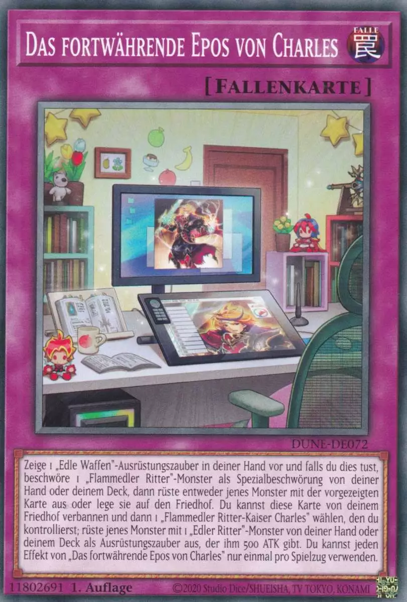 Das fortwährende Epos von Charles DUNE-DE072 ist in Common Yu-Gi-Oh Karte aus Duelist Nexus 1.Auflage