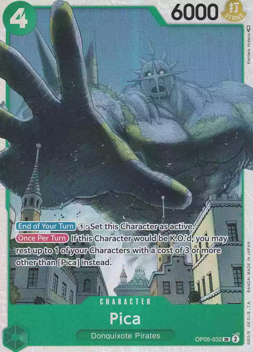 Pica OP05-032 ist in Super Rare. Die One Piece Karte ist aus Awakening of the New Era in Normal Art.