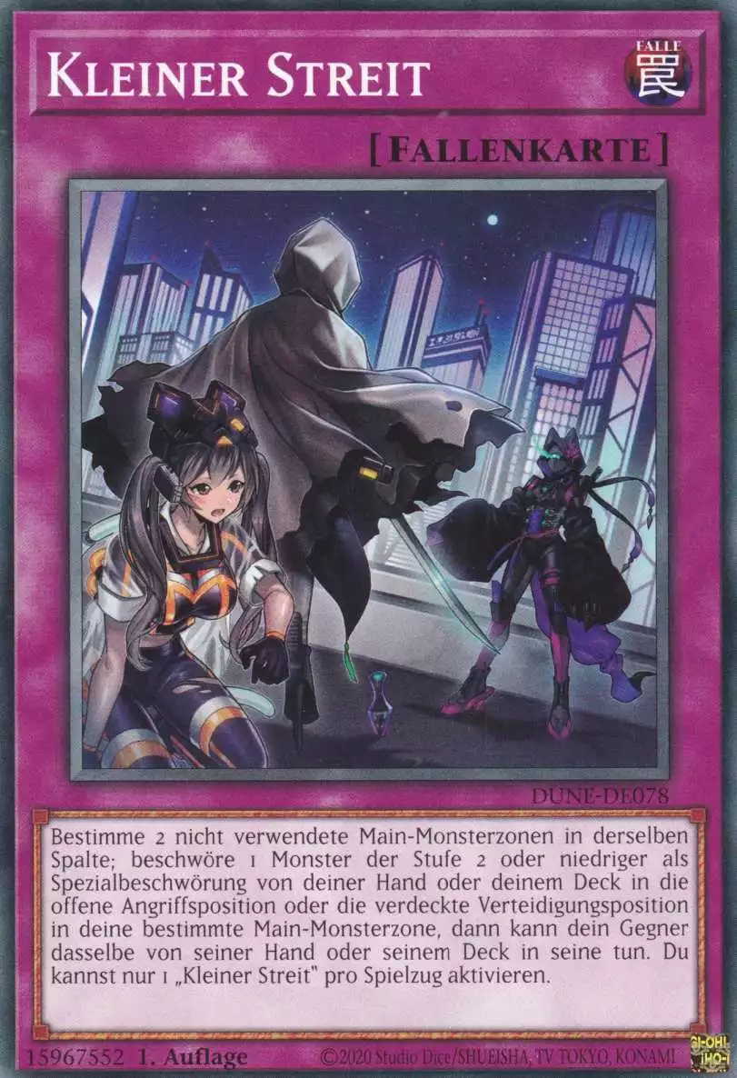 Kleiner Streit DUNE-DE078 ist in Common Yu-Gi-Oh Karte aus Duelist Nexus 1.Auflage