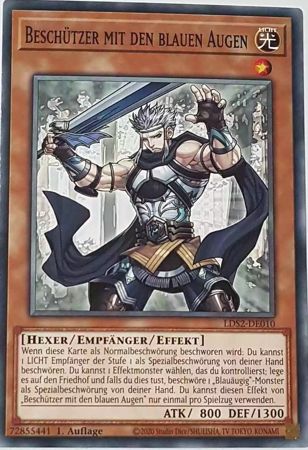 Beschützer mit den blauen Augen LDS2-DE010 ist in Common Yu-Gi-Oh Karte aus Legendary Duelists: Season 2 1.Auflage