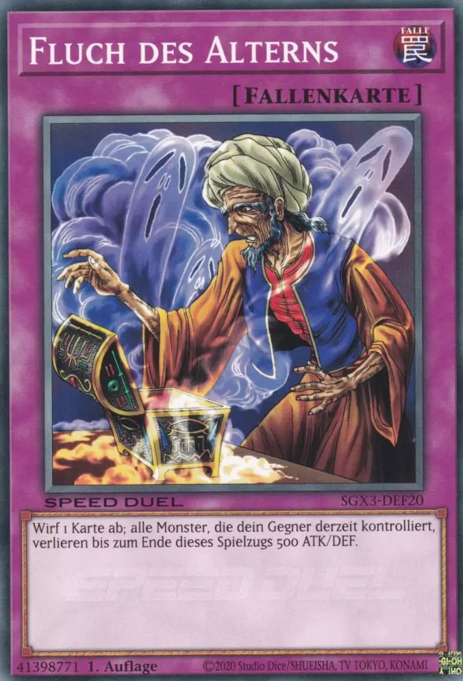 sgx3-def20-fluch-des-alterns-common-speed-duel-gx-duelists-of-shadows Fluch des Alterns SGX3-DEF20 ist in Common Yu-Gi-Oh Karte aus Speed Duel GX: Duelists of Shadows 1.Auflage