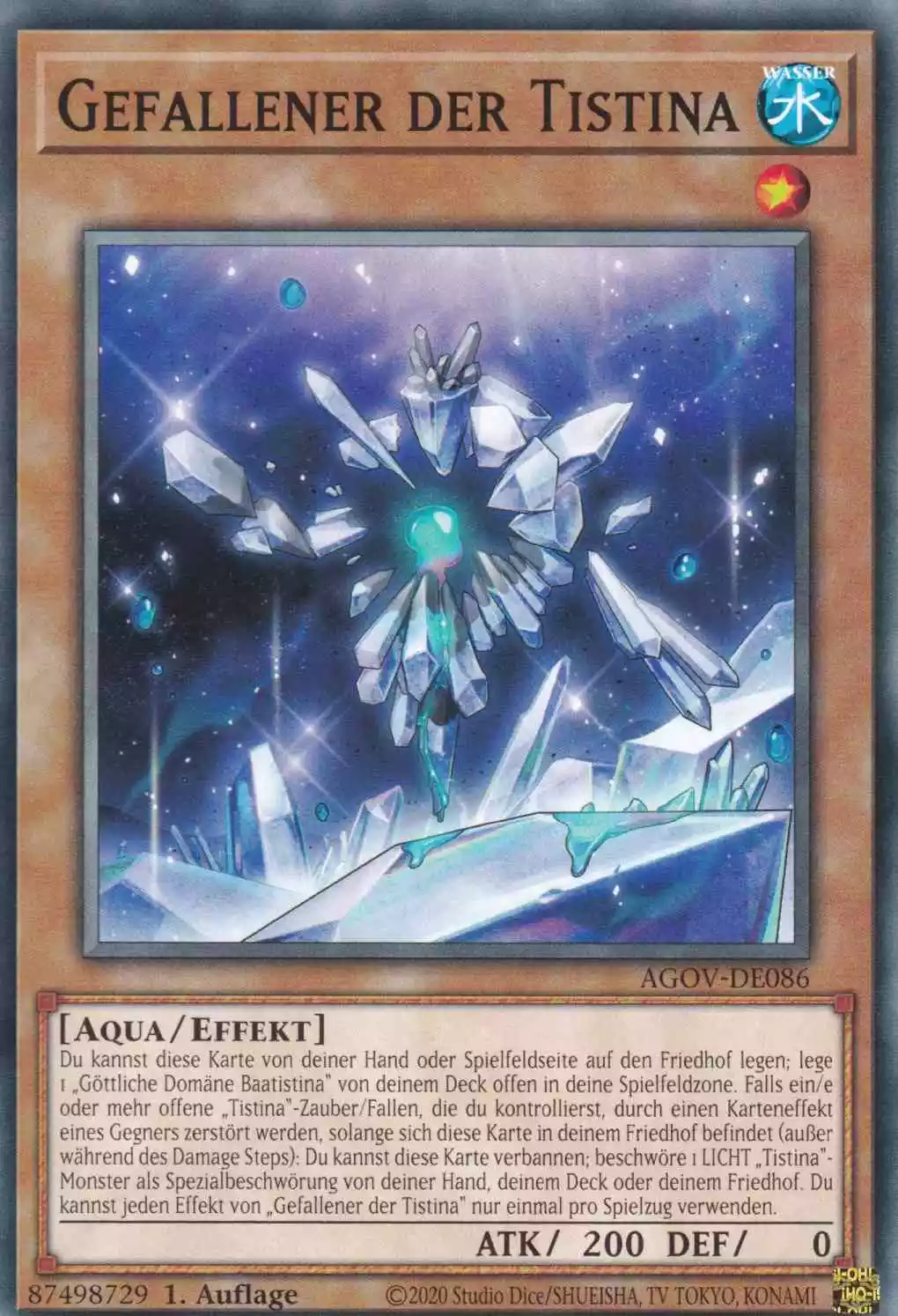 Gefallener der Tistina AGOV-DE086 ist in Common Yu-Gi-Oh Karte aus Age of Overlord 1.Auflage