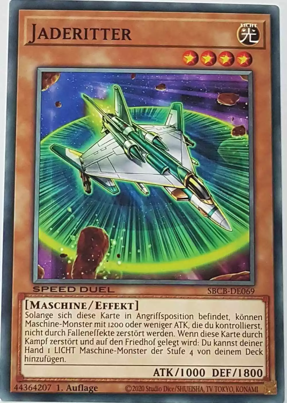 Jaderitter SBCB-DE069 ist in Common Yu-Gi-Oh Karte aus Speed Duel Battle City Box 1. Auflage