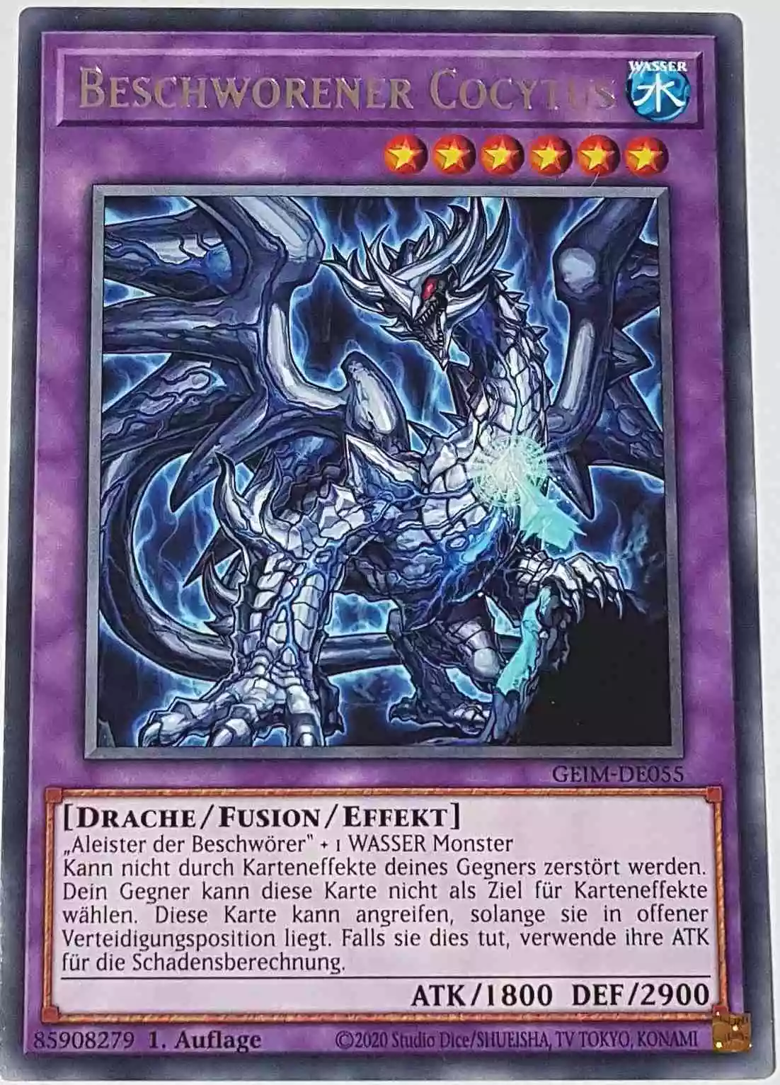 Beschworener Cocytus GEIM-DE055 ist in Rare Yu-Gi-Oh Karte aus Genesis Impact 1. Auflage