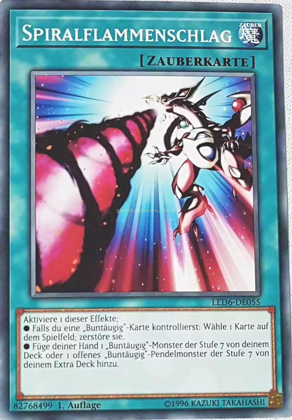 Spiralflammenschlag LED6-DE055 ist in Common aus Legendary Duelists: Magical Hero 1.Auflage