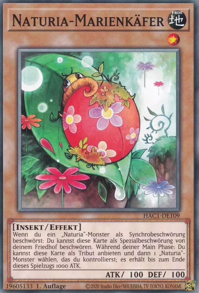 hac1-de109-naturia-marienkaefer-common-hidden-arsenal-chapter-1 Naturia-Marienkäfer HAC1-DE109 ist in Common Yu-Gi-Oh Karte aus Hidden Arsenal Chapter 1 1.Auflage
