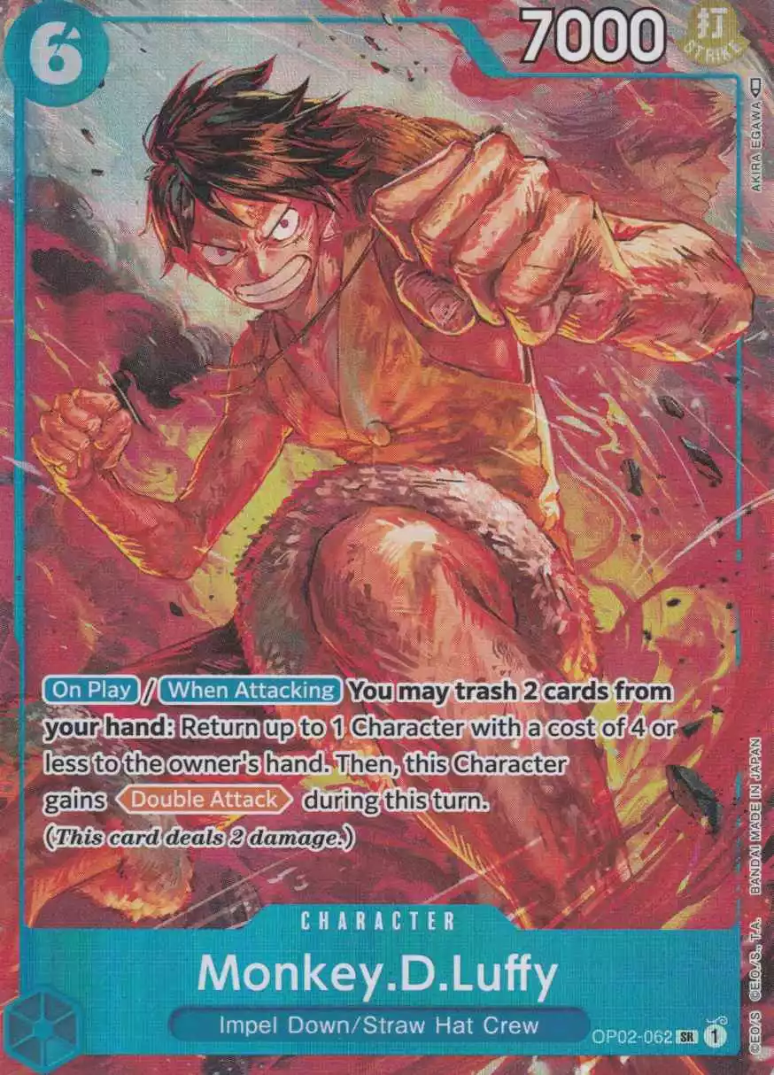 op02-062-a-monkey-d-luffy-parallel-super-rare-paramount-war-op-02 Monkey.D.Luffy (Parallel) OP02-062 ist in Super Rare. Die One Piece Karte ist aus Paramount War OP-02 in Parallel Alternative Art.