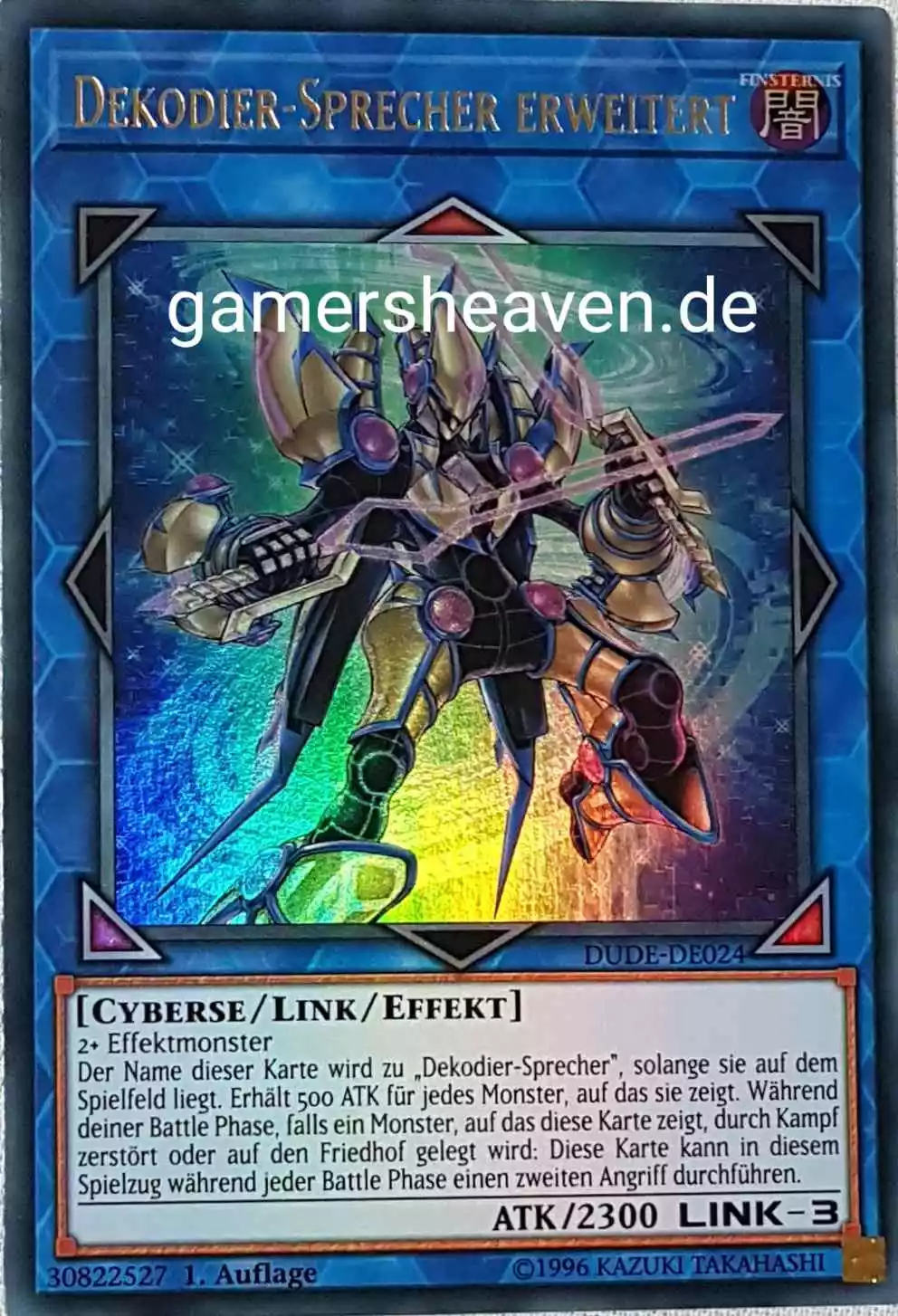 Dekodier-Sprecher erweitert DUDE-DE024 ist in Ultra Rare aus Duel Devastator 1.Auflage