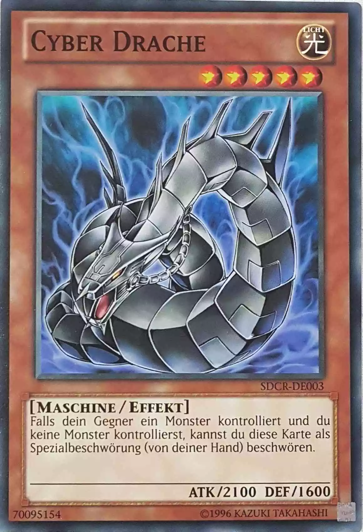 Cyber Drache Artwork Version 2 SDCR-DE003-V2 ist in Common Yu-Gi-Oh Karte aus Cyber Dragon Revolution 