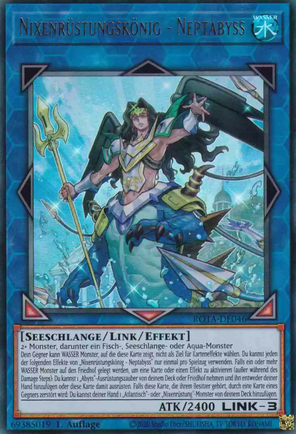 Nixenrüstungskönig - Neptabyss ROTA-DE046 ist in Ultra Rare Yu-Gi-Oh Karte aus Rage of the Abyss 1.Auflage