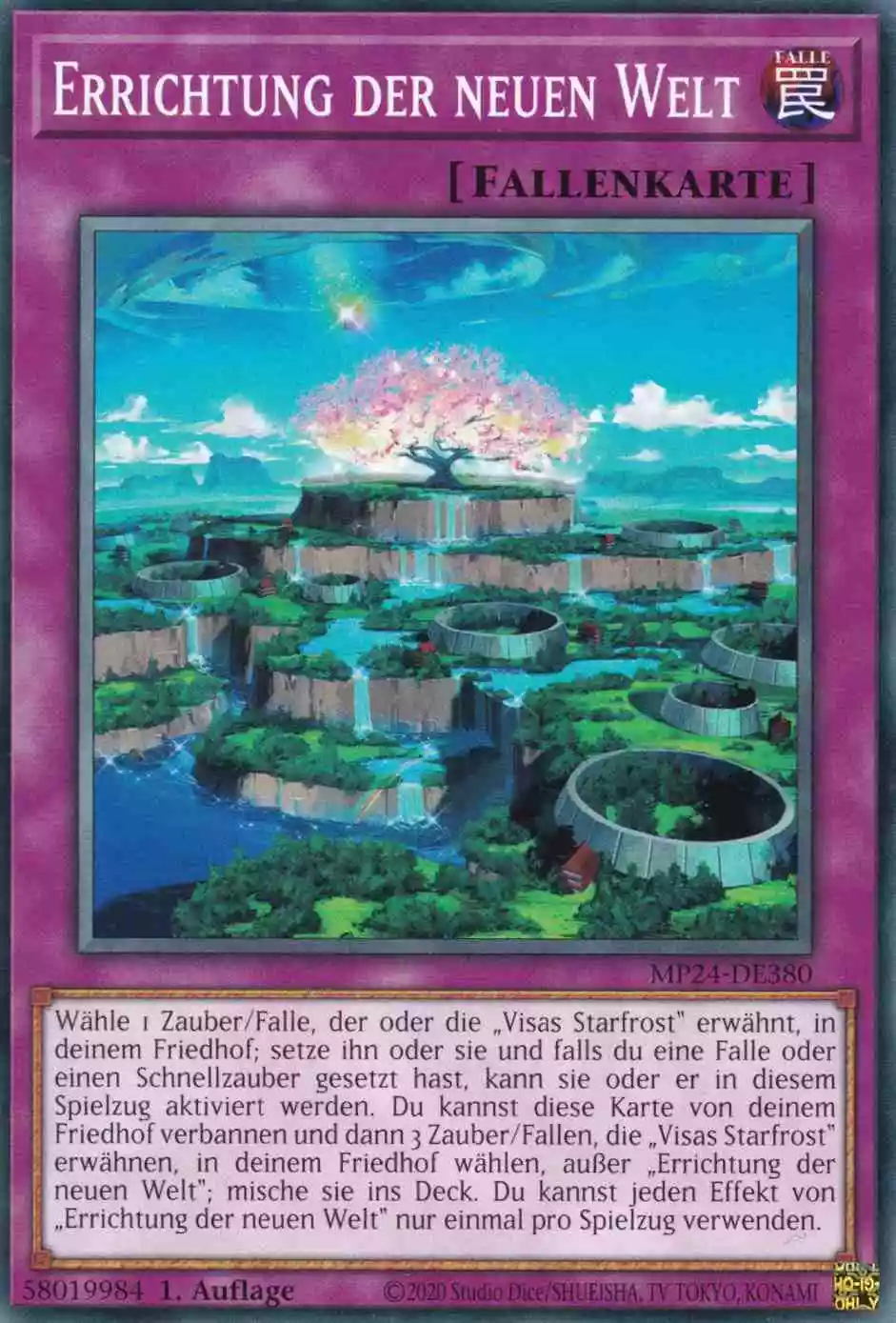 Errichtung der neuen Welt MP24-DE380 ist in Common Yu-Gi-Oh Karte aus 25th Anniversary Tin Dueling Mirrors 1.Auflage