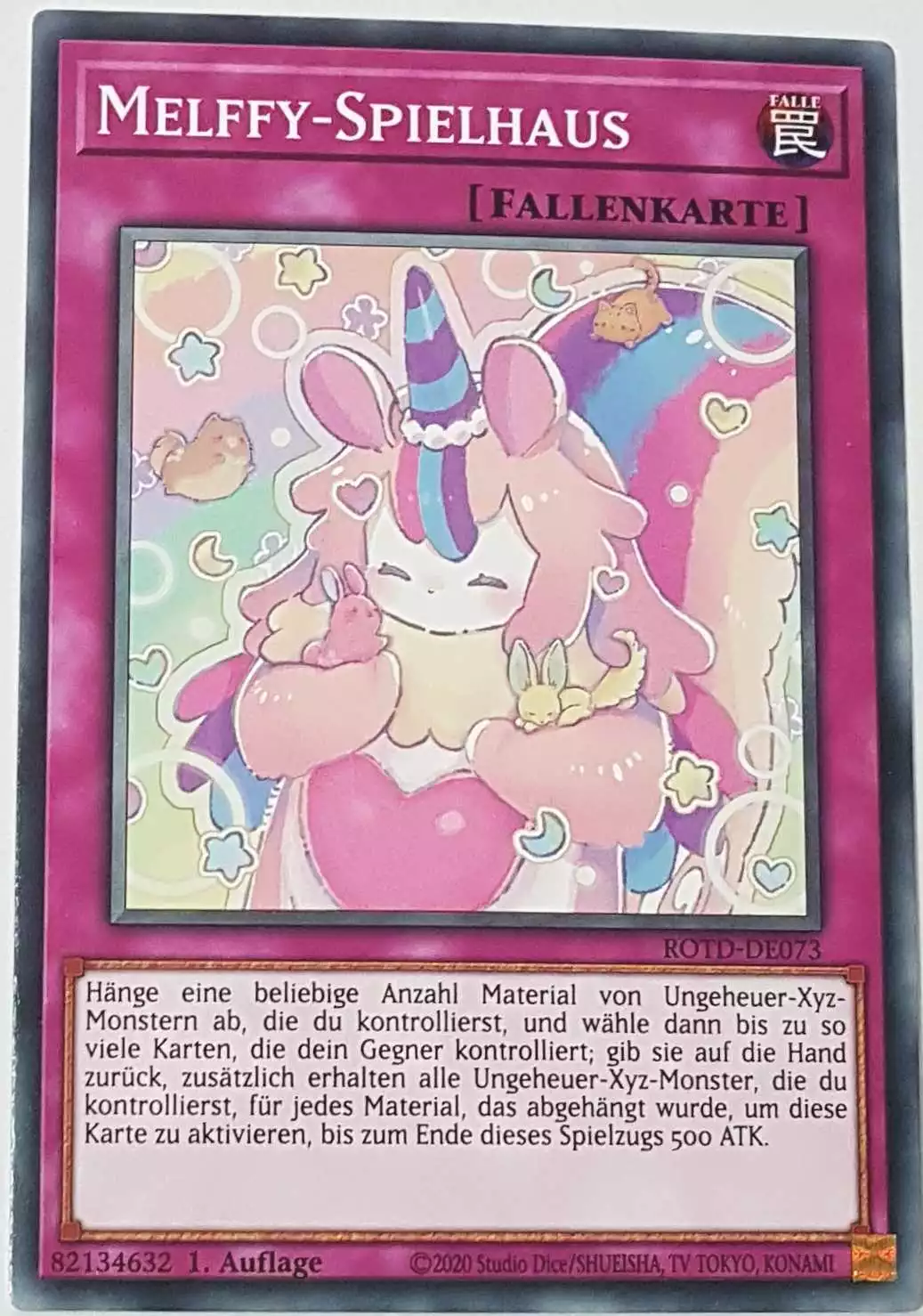 Melffy-Spielhaus ROTD-DE073 ist in Common Yu-Gi-Oh Karte aus Rise of the Duelist 1.Auflage