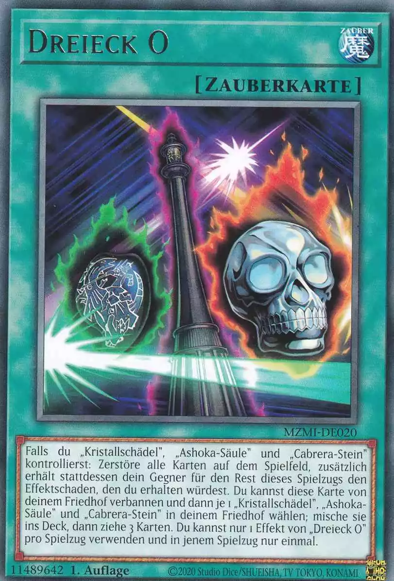 Dreieck O MZMI-DE020 ist in Rare Yu-Gi-Oh Karte aus Maze of Millennia 1.Auflage