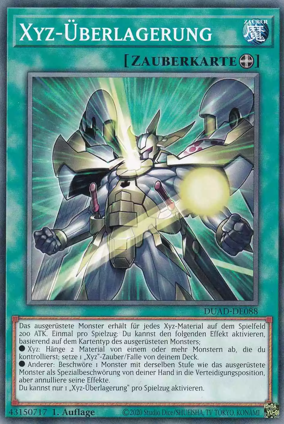 Xyz-Überlagerung DUAD-DE088 ist in Common Yu-Gi-Oh Karte aus Duelist’s Advance 1.Auflage