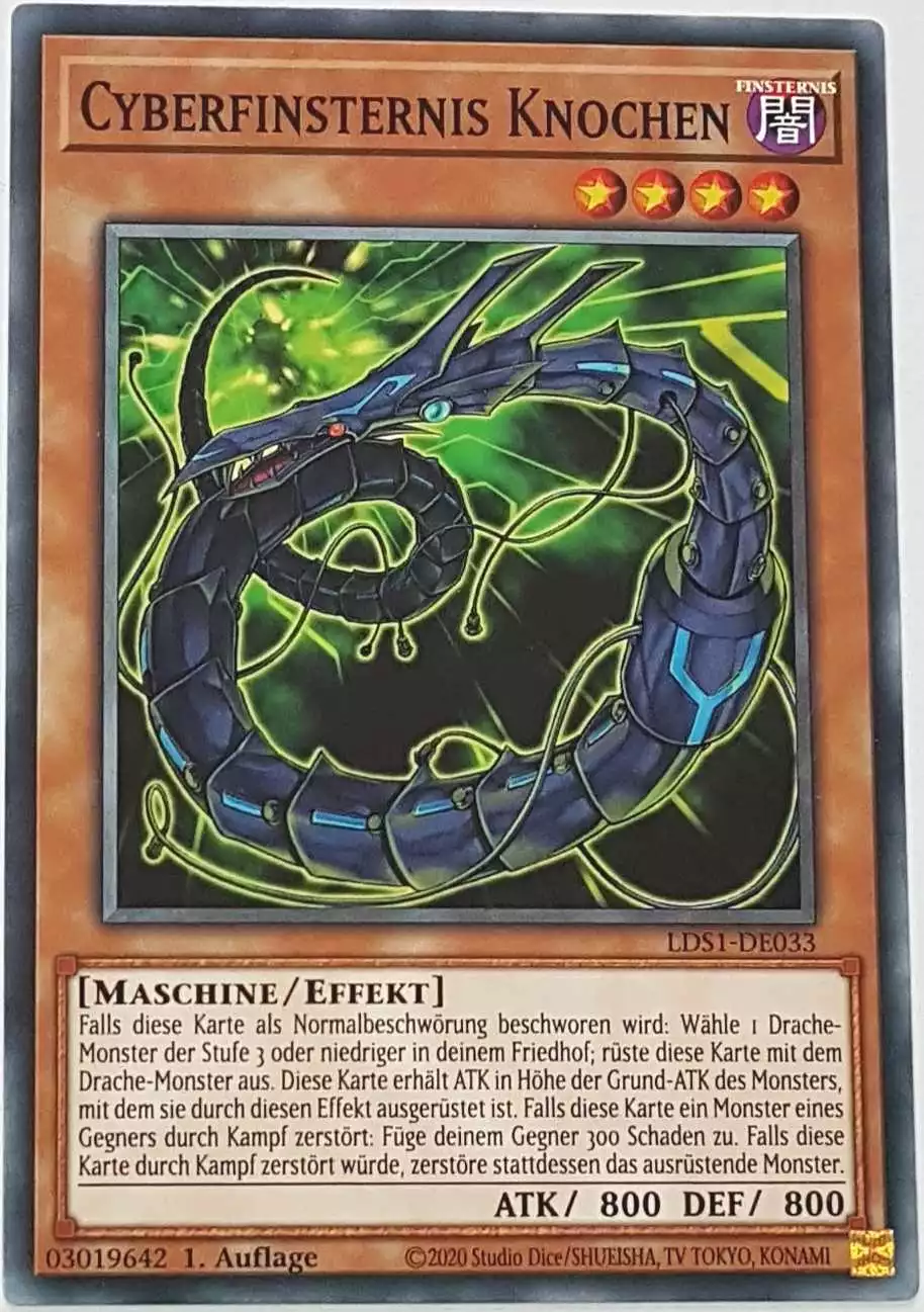 Cyberfinsternis Knochen LDS1-DE033 ist in Common Yu-Gi-Oh Karte aus Legendary Duelists: Season 1 1.Auflage