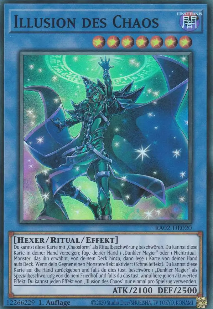 Illusion des Chaos RA02-DE020 ist in Super Rare Yu-Gi-Oh Karte aus 25th Anniversary Rarity Collection 2 1.Auflage