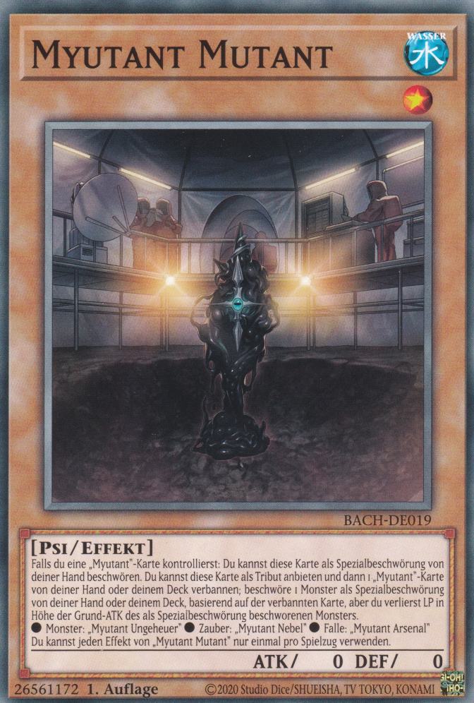 Myutant Mutant BACH-DE019 ist in Common Yu-Gi-Oh Karte aus Battle of Chaos 1.Auflage