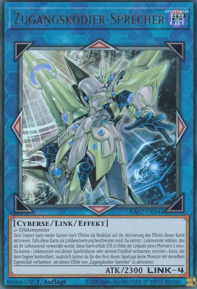 Zugangskodier-Sprecher RA02-DE044 ist in Ultra Rare Yu-Gi-Oh Karte aus 25th Anniversary Rarity Collection 2 1.Auflage