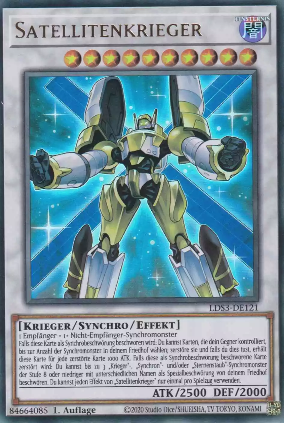 lds3-de121-satellitenkrieger-ultra-rare-legendary-duelists-season-3 Satellitenkrieger LDS3-DE121 ist in Ultra Rare Yu-Gi-Oh Karte aus Legendary Duelists Season 3 1.Auflage