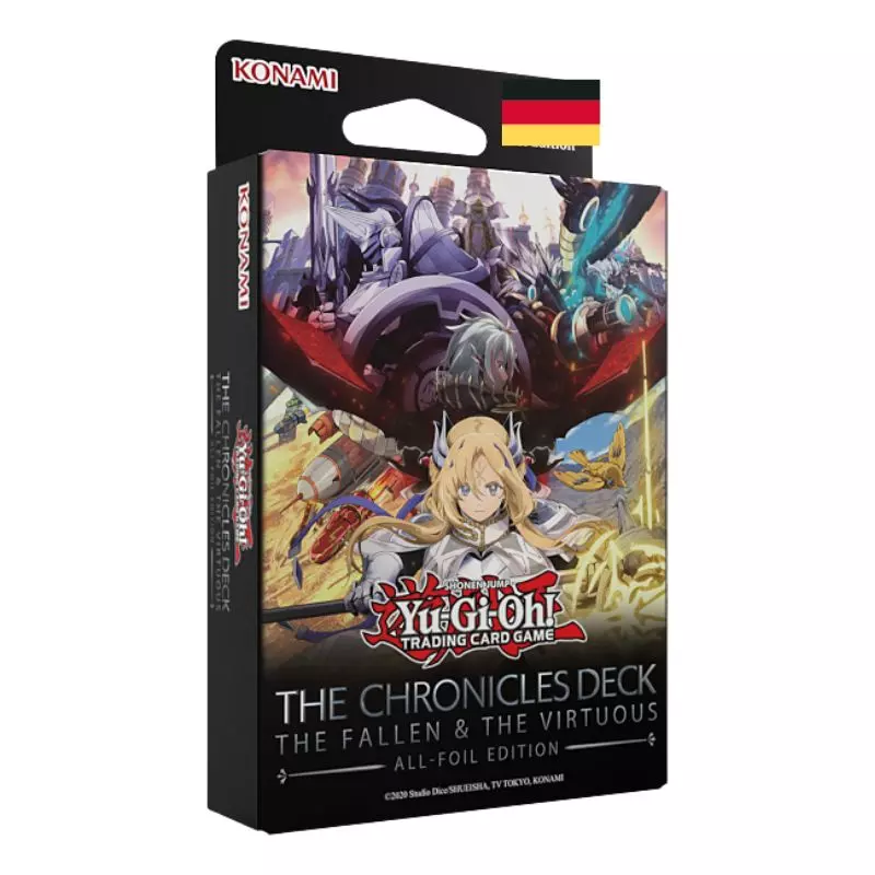 Yu-Gi-Oh! THE CHRONICLES DECK: The Fallen & The Virtuous (All-Foil Edition) - Deutsch - 1. Auflage Yu-Gi-Oh! THE CHRONICLES DECK: The Fallen & The Virtuous (All-Foil Edition) - Deutsch - 1. Auflage