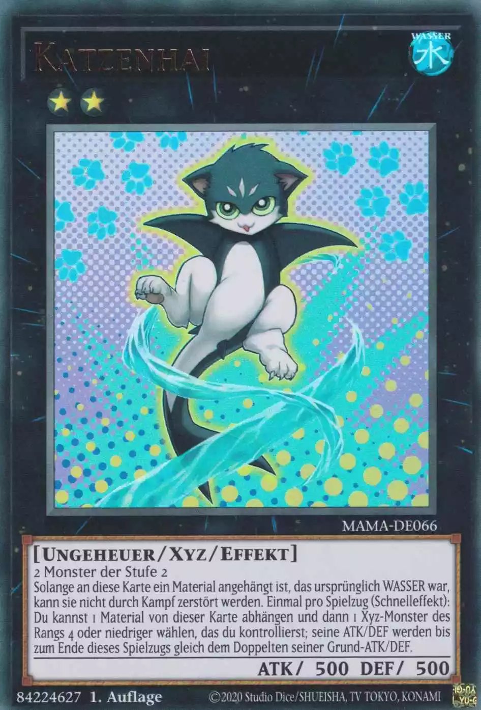 Katzenhai MAMA-DE066 ist in Ultra Rare Yu-Gi-Oh Karte aus Magnificent Mavens 1.Auflage