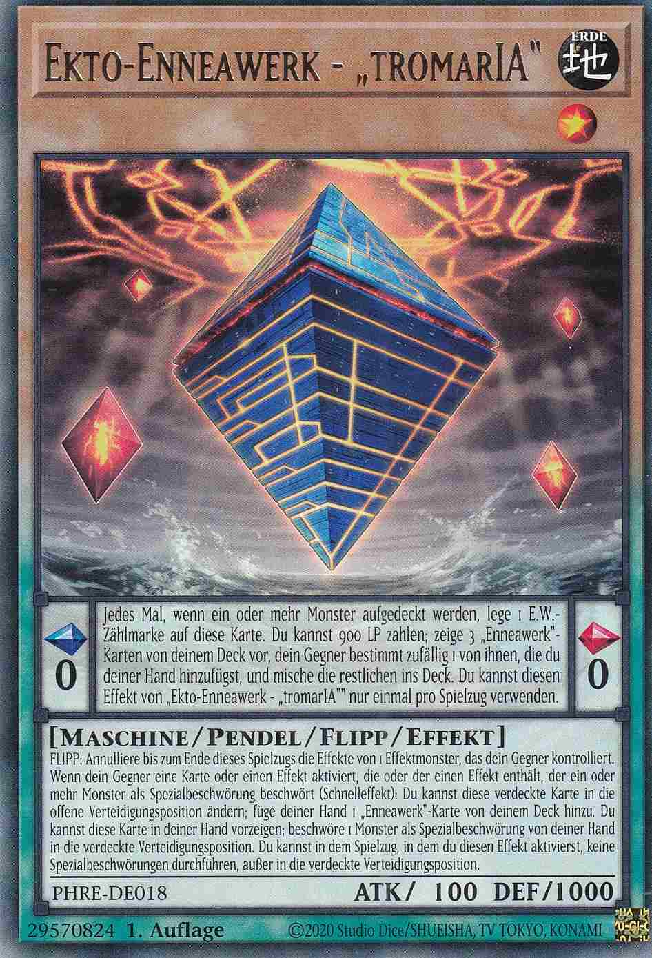 Ekto-Enneawerk - „tromarIA“ PHRE-DE018 ist in Rare Yu-Gi-Oh Karte aus Phantom Revenge 1.Auflage