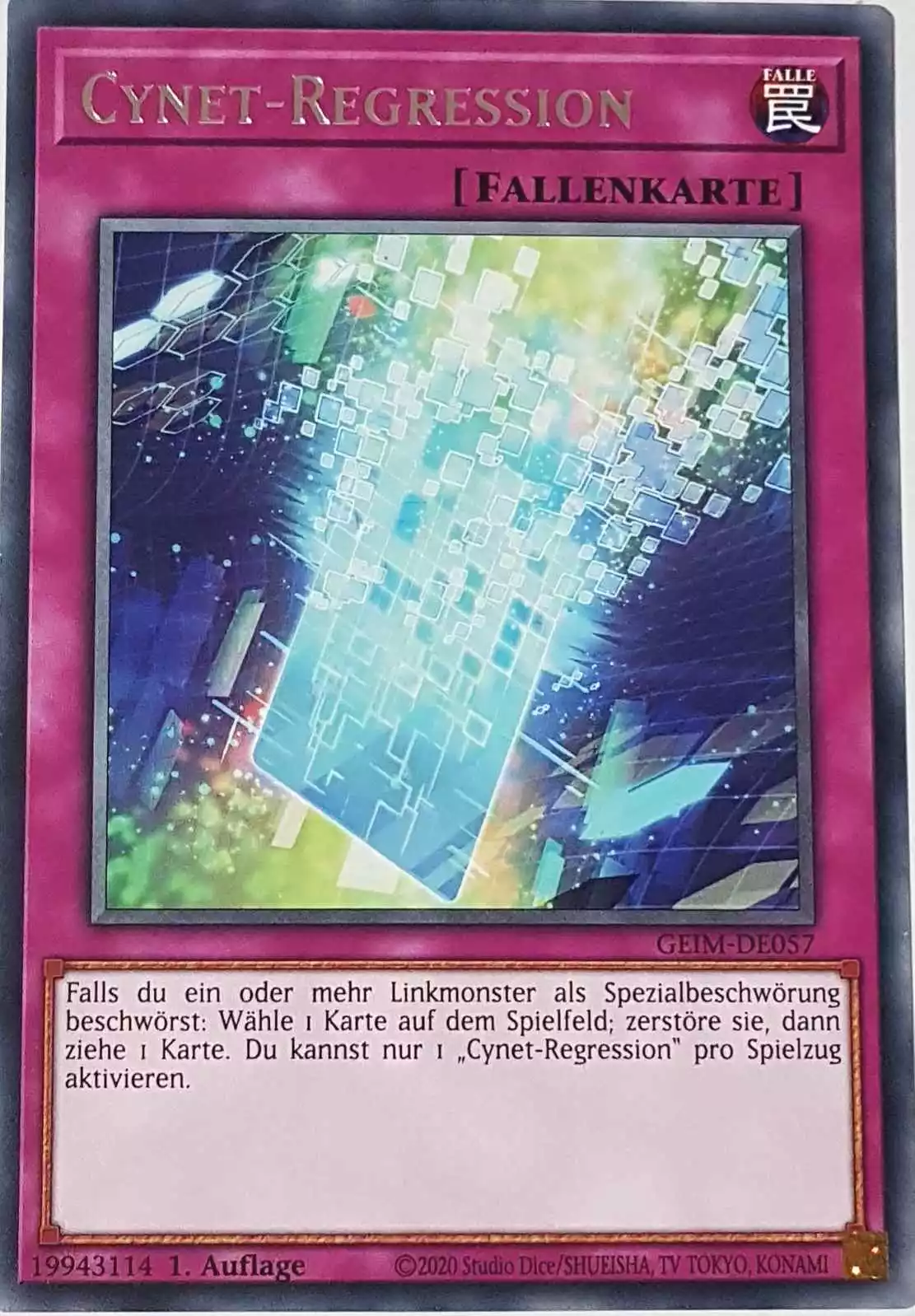 Cynet-Regression GEIM-DE057 ist in Rare Yu-Gi-Oh Karte aus Genesis Impact 1. Auflage