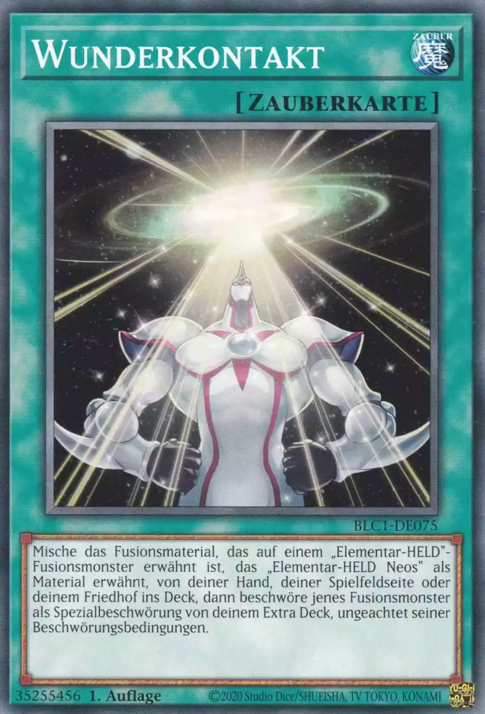 Wunderkontakt BLC1-DE075 ist in Common Yu-Gi-Oh Karte aus Battles of Legend Chapter 1 1.Auflage