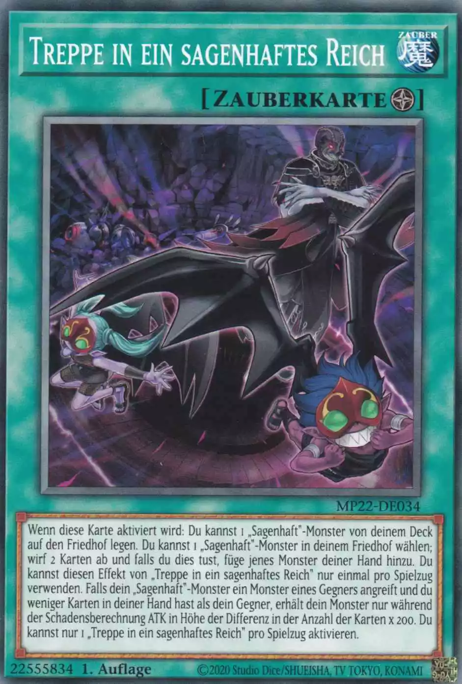 Treppe in ein sagenhaftes Reich MP22-DE034 ist in Common Yu-Gi-Oh Karte aus Tin of the Pharaoh’s Gods 1.Auflage