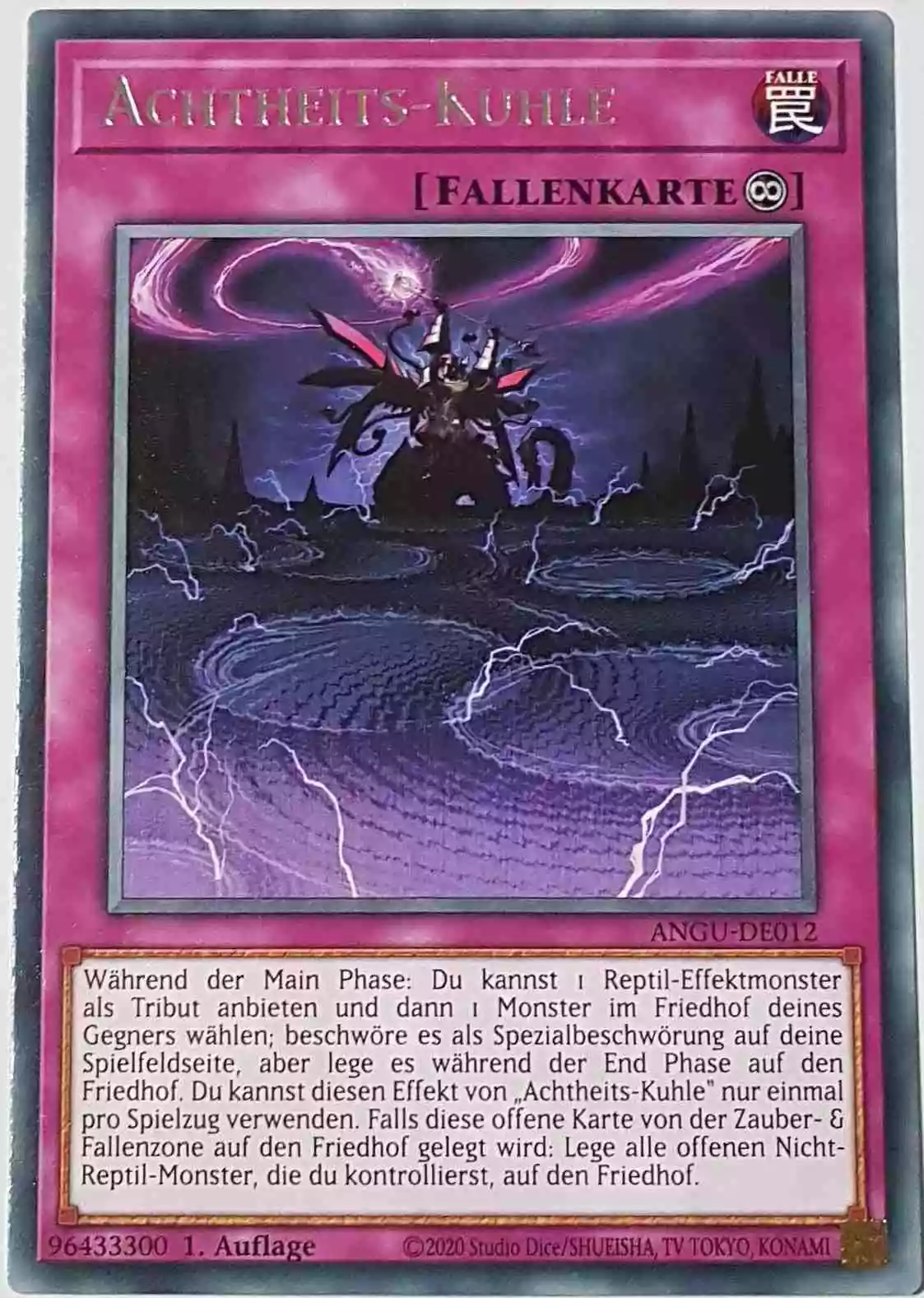 Achtheits-Kuhle ANGU-DE012 ist in Rare Yu-Gi-Oh Karte aus Ancient Guardians 1.Auflage