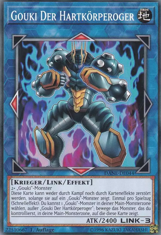 Gouki Der Hartkörperoger DANE-DE044 ist in Common Yu-Gi-Oh Karte aus Dark Neostorm 1.Auflage