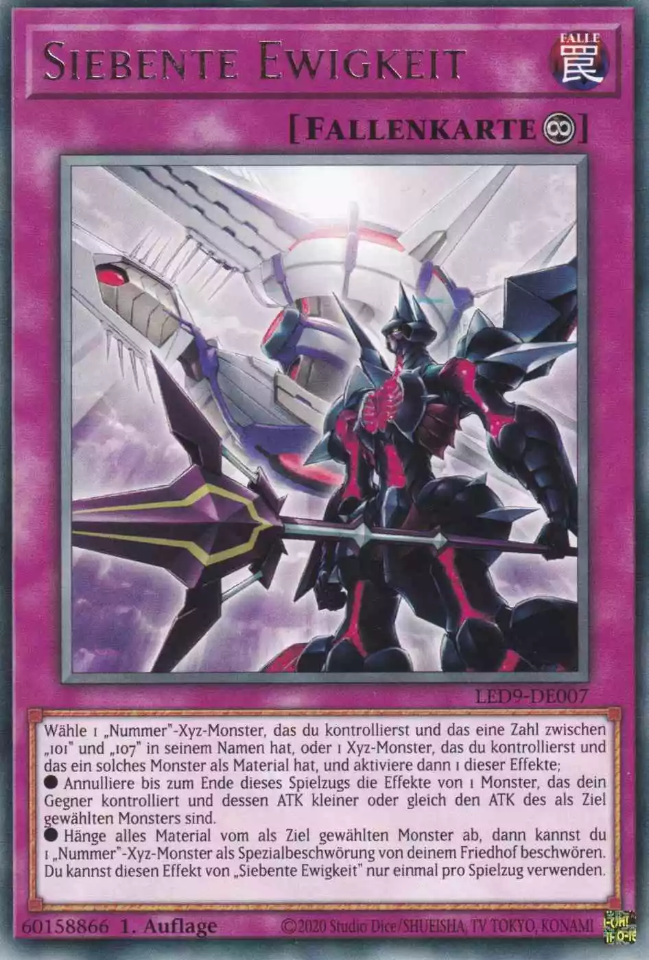 Siebente Ewigkeit LED9-DE007 ist in Rare Yu-Gi-Oh Karte aus Legendary Duelists Duels from the Deep 1.Auflage