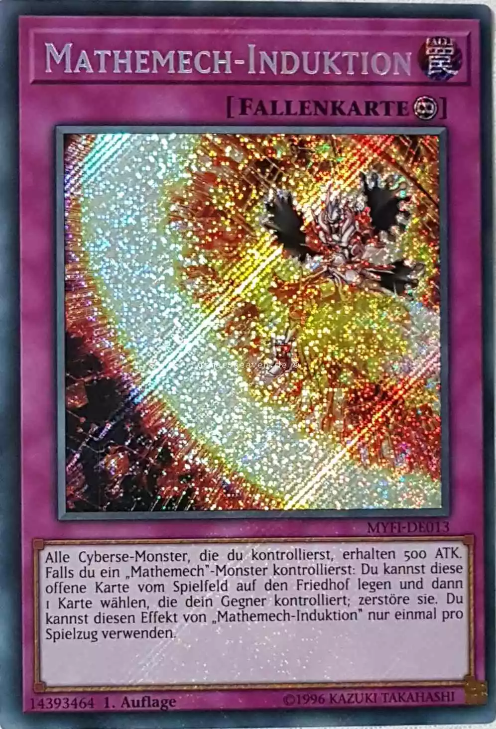 Mathemech-Induktion MYFI-DE013 ist in Secret Rare aus Mystic Fighters 1.Auflage