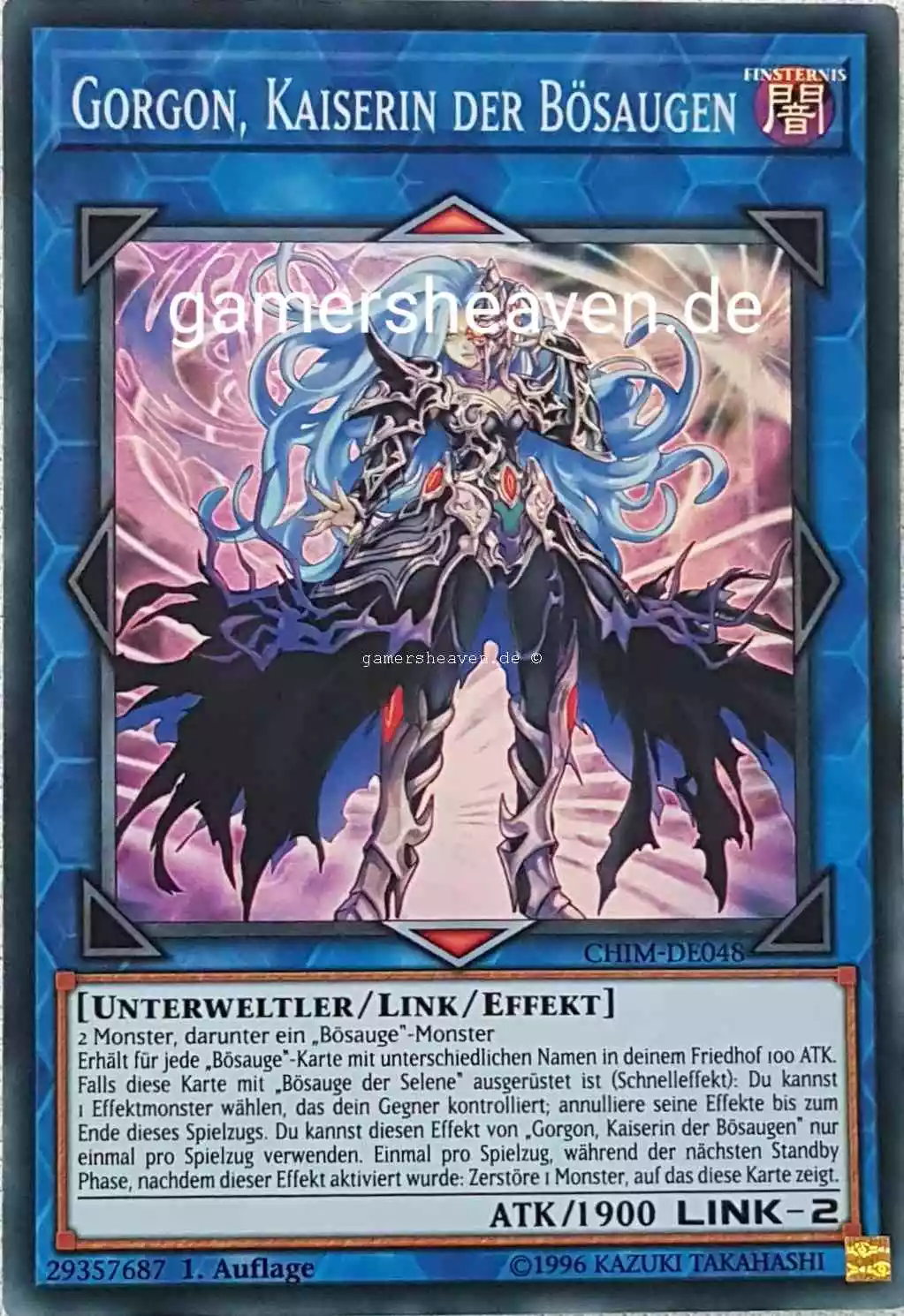 Gorgon, Kaiserin der Bösaugen CHIM-DE048 ist in Super Rare aus Chaos Impact 1.Auflage