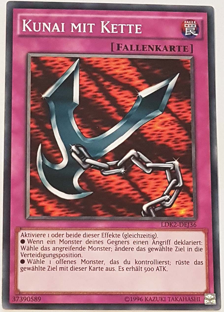 Kunai mit Kette LDK2-DEJ36 ist in Common Yu-Gi-Oh Karte aus Legendary Decks 2 